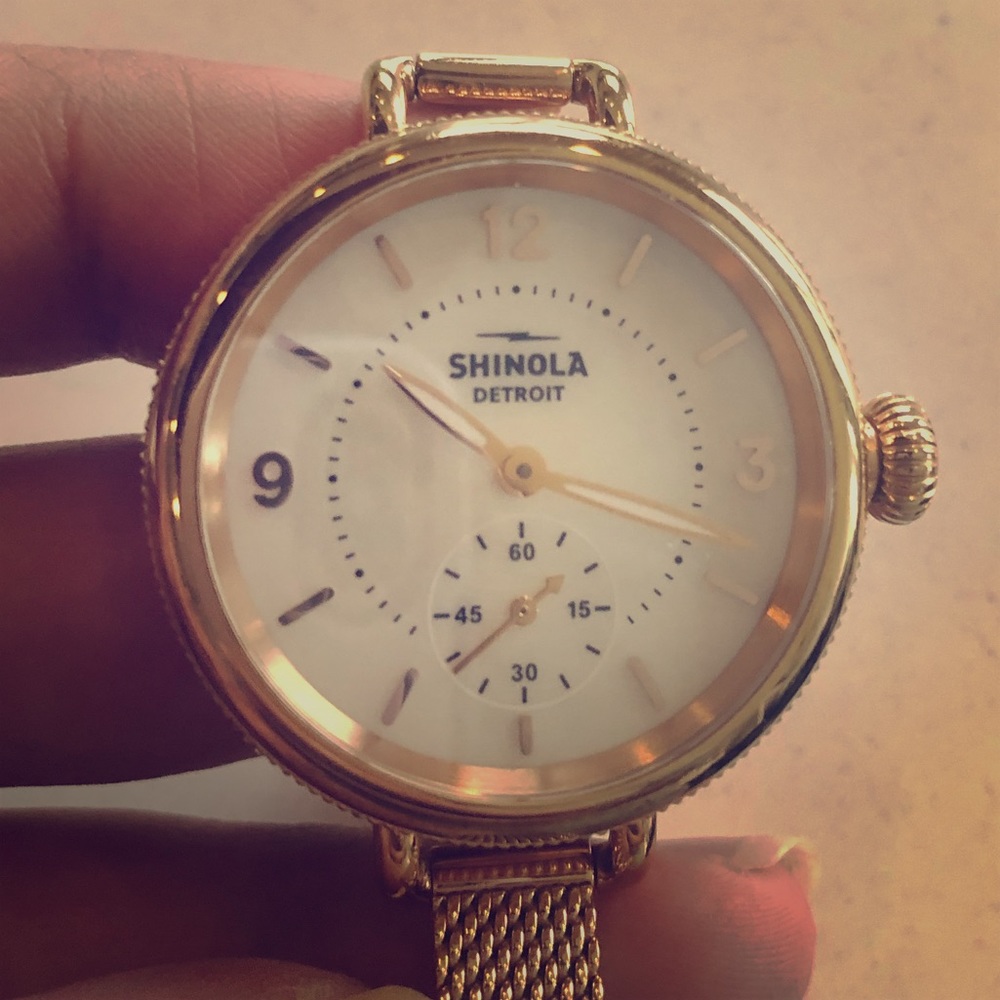 Shinola Birdie Rose Gold Watch